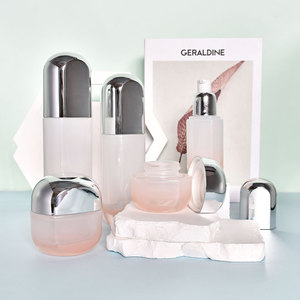 Contenitore cosmetico in vetro 30g 50g di lusso riutilizzabile vuoto, flaconi per la pompa per lozione per il corpo da 40ml da 100ml da 120ml