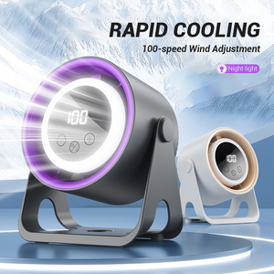 Mới Đến Có Thể Sạc Lại Xách Tay Bảng <span class=keywords><strong>Fan</strong></span> Điện Tốc Độ 100 Ngoài Trời Cắm Trại <span class=keywords><strong>Fan</strong></span> Không Dây Lều Quạt Trần Với Móc LED Ánh Sáng - Product Image 5