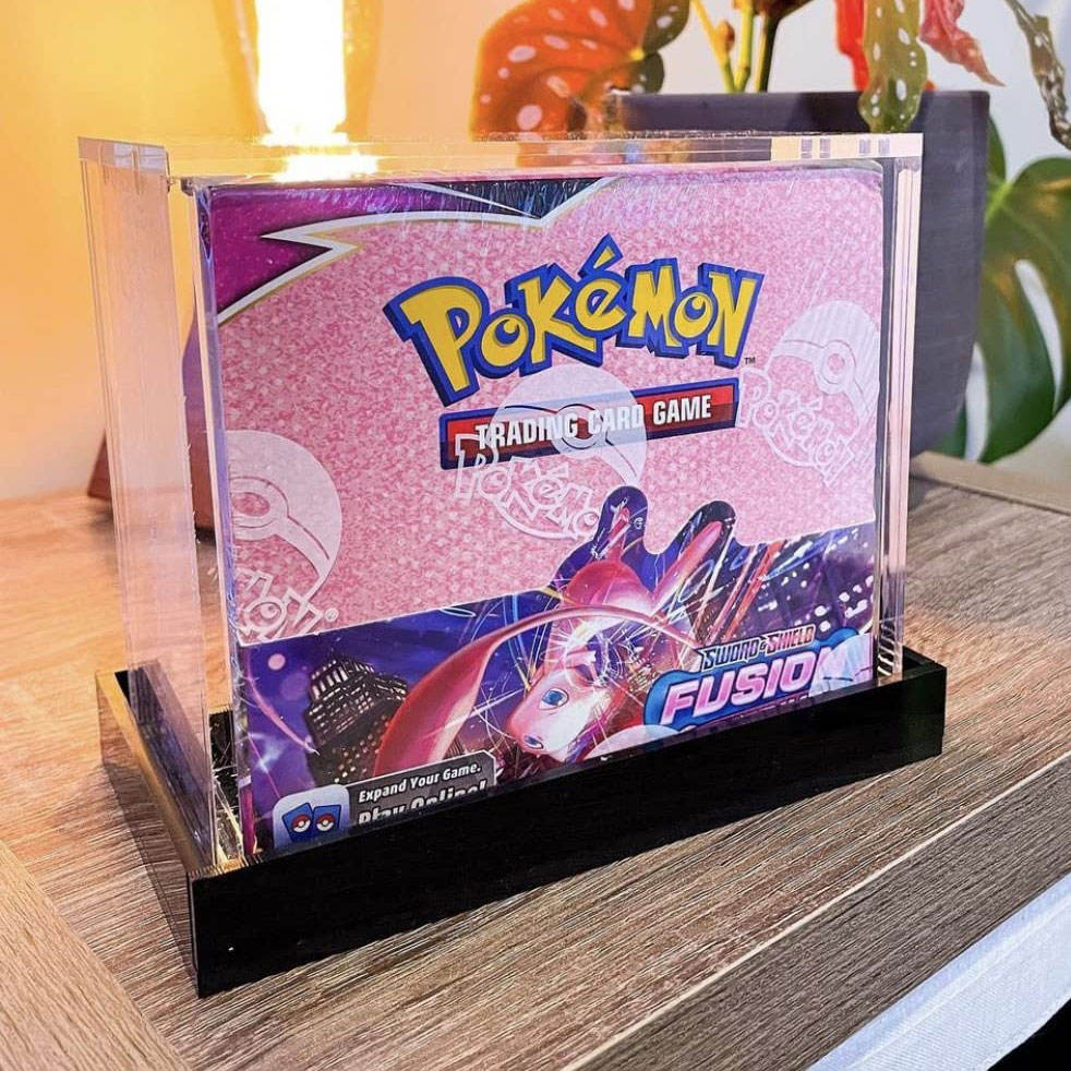 Booster Box Acrylic Case with Black Stand