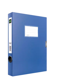 Deli 5602 <strong>File</strong> BoxA4 <strong>File</strong> Box35mm Business Blue 12 Plastic Thickened Vertical Large-capacity Foldersoffice Classification and - Product Image 1