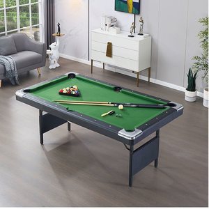 OEM ODM 5ft 6ft Wholesale High Quality <strong>3</strong> in 1 <strong>Multi</strong> <strong>Function</strong> Foldable 6ft Folding Pool Billiard <strong>Table</strong> <strong>With</strong> Metal Leg - Product Image 2