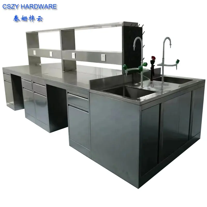 China Factory Direct Lab Bench Furniture Prices Dental Stainless Steel Lab Furniture