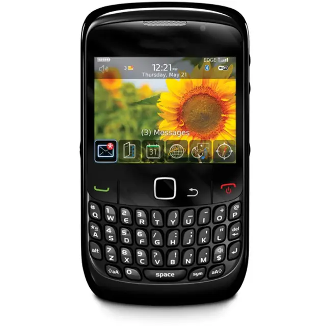 משלוח חינם עבור Blackberry Curve 8520 שחור מאוד זול QWERTY מקורי פשוט בר נייד טלפון סלולרי על ידי הודעה