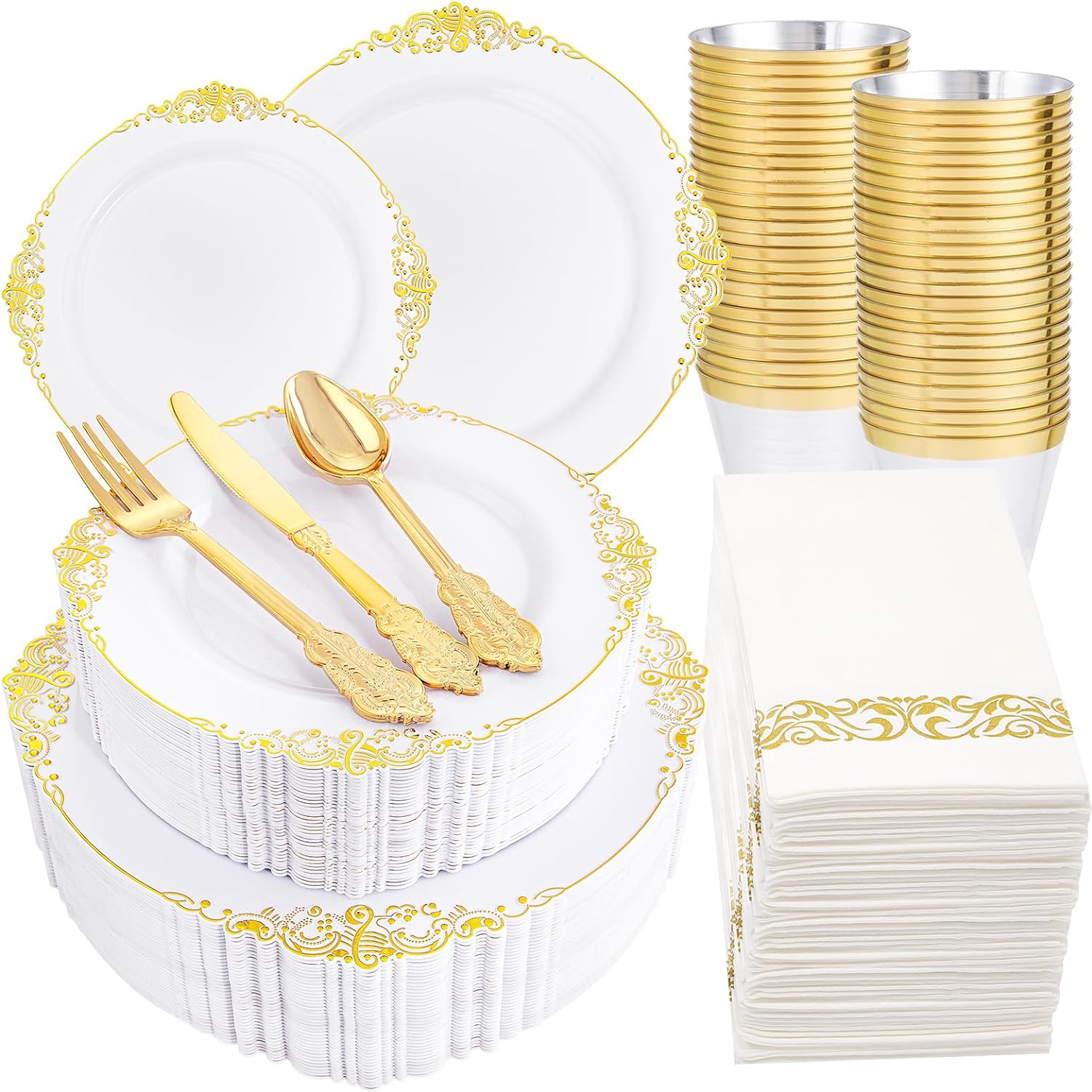 Blanc avec de l'or