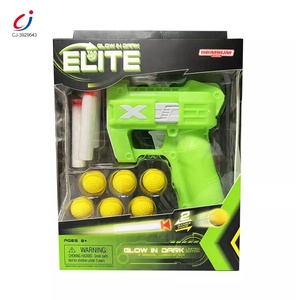 Chengji安い価格発光弾丸射撃ターゲットピストル男の子空軍安全銃おもちゃPUソフトボール - Product Image 2