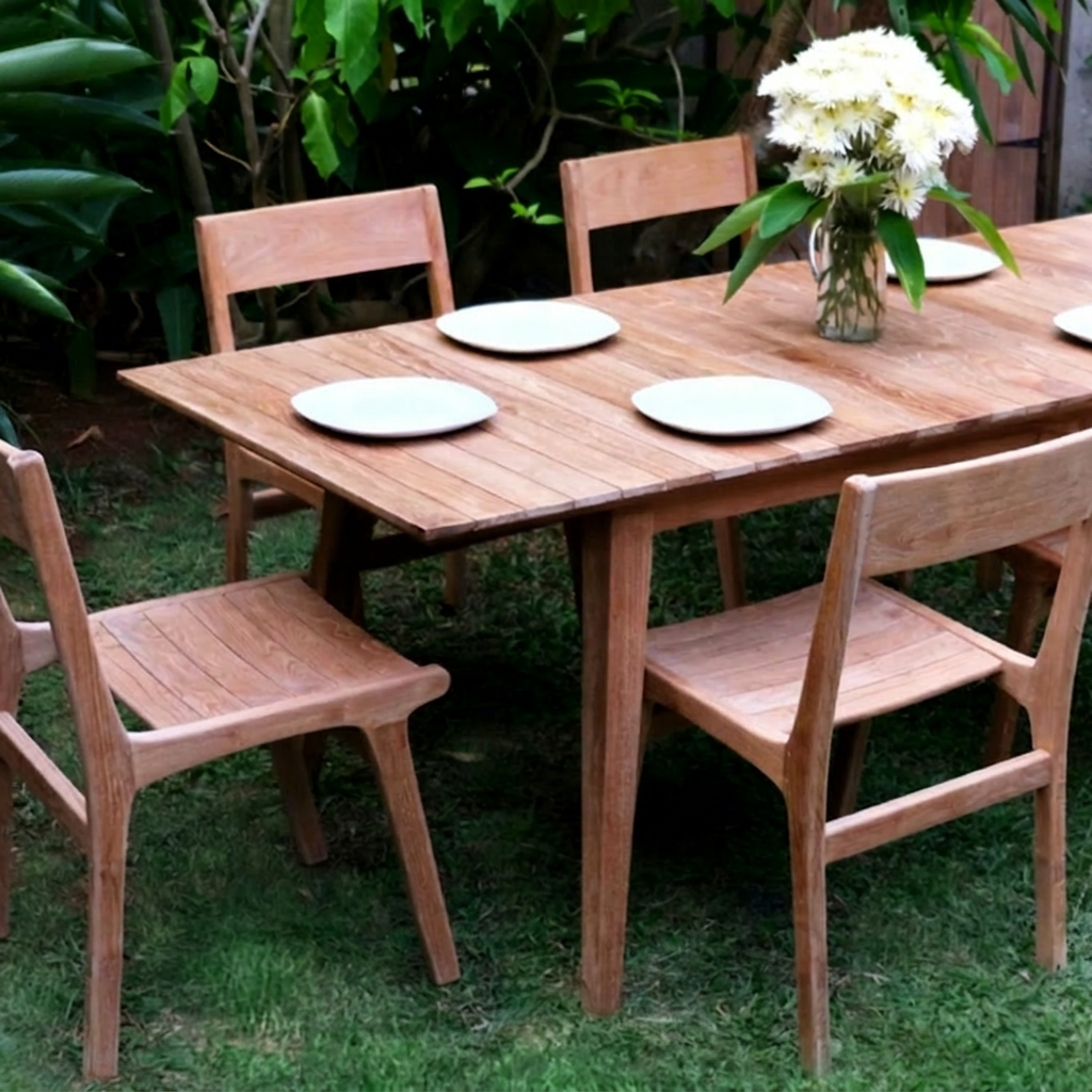 Natural Teak Wood Color