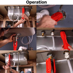 8 In 1 çok amaçlı kanalet sihirli anahtarı lavabo sıhhi tesisat araçları sihirli anahtarı 8 in 1 çok fonksiyonlu İngilizce anahtar sıhhi tesisat anahtarı aleti - Product Image 5