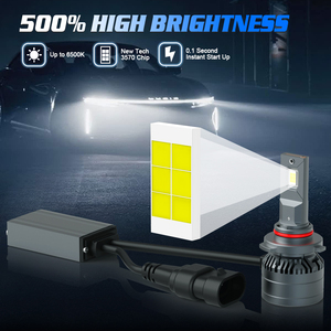 Gview Mini Mini boyutu LED ampul kiti 12V 105w otomatik aydınlatma sistemleri HB4 Hb3 LED far - Product Image 3