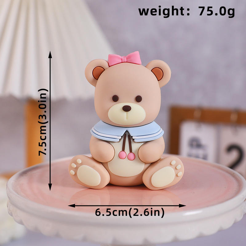 ยางนุ่ม-ของเล่นหมีสีชมพู