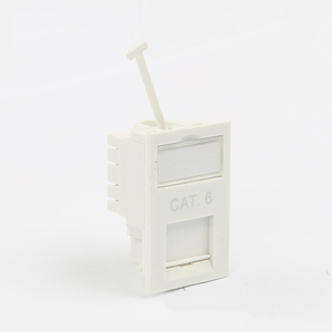 Módulo UTP de comunicación de telecomunicaciones de 25mm x 50mm, tipo de Reino Unido, Cat5e, Cat6, Rj45, conector trapezoidal para conexión de red 8P8C