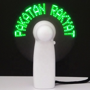 Mini ventilador luminoso de mano Led Flash Word con batería, pequeño ventilador eléctrico para uso en exteriores y automóviles, fácil instalación en caja - Product Image 4