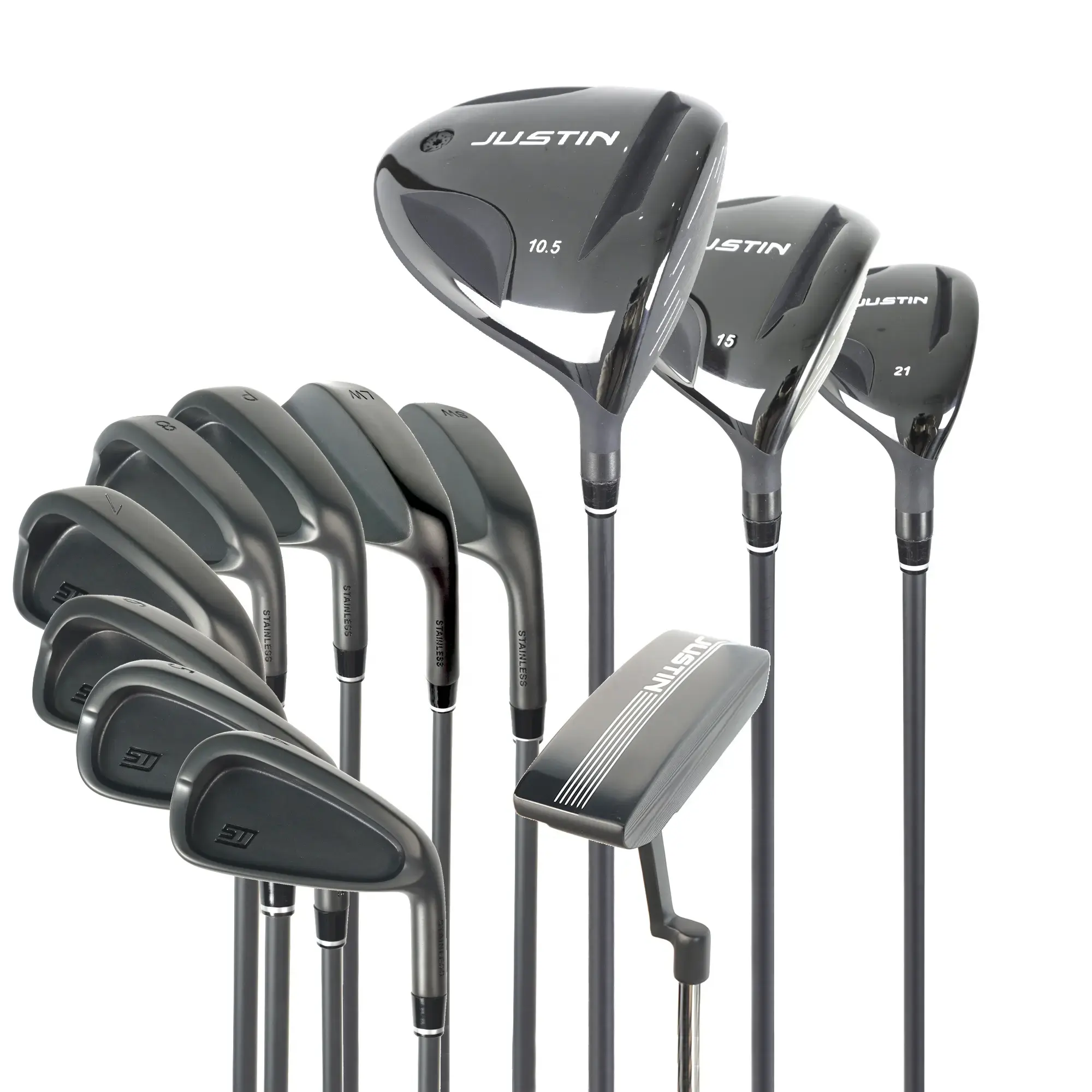 Toptan OEM kulübü de mens golf komple set satılık özel logo golf kulüpleri