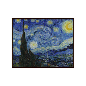 <strong>Vincent</strong> Willem Van Gogh's Famous 'Star Moonlight' Classical Oil Painting Reproduction Custom Model Number Canvas Support Base - Product Image 1