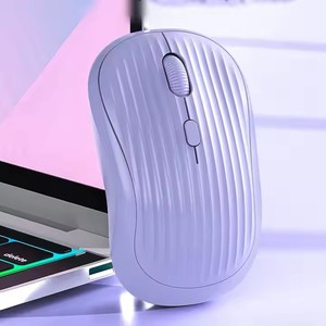 Logo personalizzato 2.4G BT Wireless RGB luce Mouse 1600DPI Mouse ottico 3D Mini stile ricaricabile accessori per Computer - Product Image 2