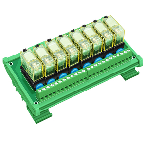 8 Channels AC <strong>Input</strong> <strong>Relay</strong> Module AC 110V or 220V Slim DIN Rail Mount 12Amp SPDT Power <strong>Relay</strong> Interface Module - Product Image 1