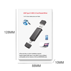 USB 3.0/USB C để TF/SD Đầu đọc thẻ 2 trong 1 bộ nhớ thông minh Đầu đọc thẻ Loại C OTG ổ đĩa flash CardReader Adapter - Product Image 5