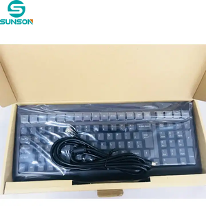 High Quality 101 <strong>Keyboard</strong> with 3 Tracks Magnetic Stripe Card Reader - Product Image 5