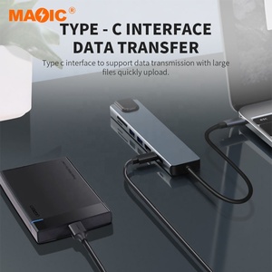 10 in 1 4k USB tipo C Hub a USB2.0 USB3.0 100M Gigabit scheda di rete Ethernet Rj45 Lan adattatore per computer portatile tipo C finestre - Product Image 6