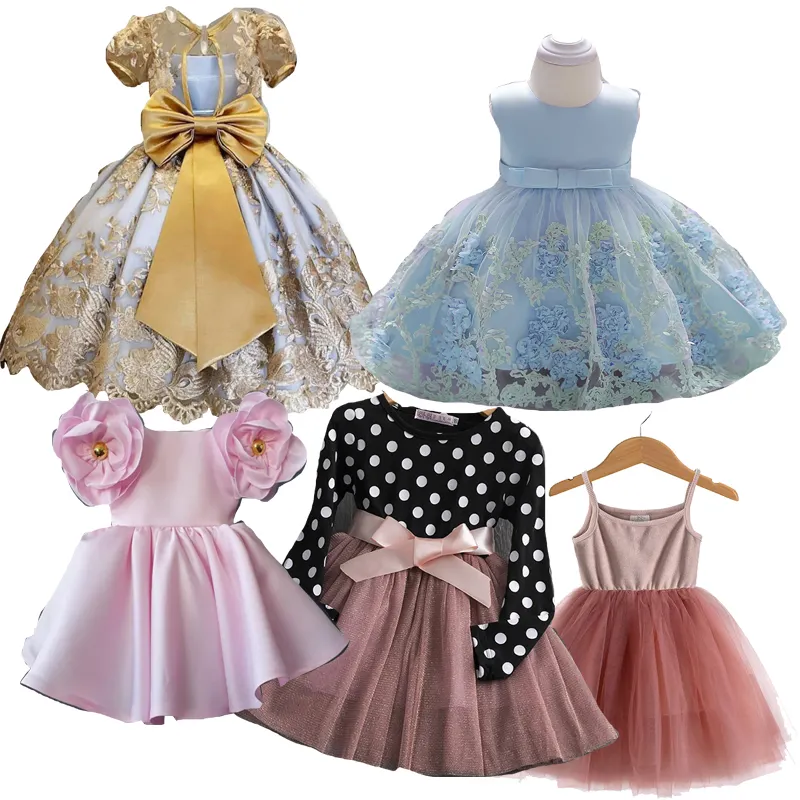 Robe Tutu décontractée pour bébé fille, motif floral, tenue princesse d'anniversaire, vêtements pour enfants, nouvelle collection été Offre Spéciale