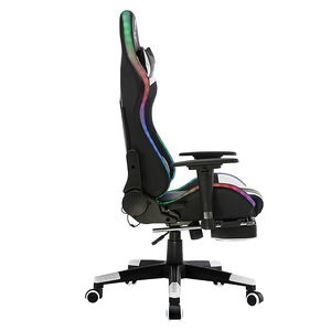 Прямая Продажа с фабрики гоночное вращающееся игровое кресло RGB динамики регулируемая высота складной массажный функция для использования в офисных компьютерных играх - Product Image 4