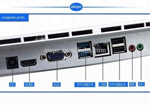 18.5 אינץ 'all-in אחד j3160 RAM 4GB 256GB ssd מובנה wifi ו-bt4.0 2mp