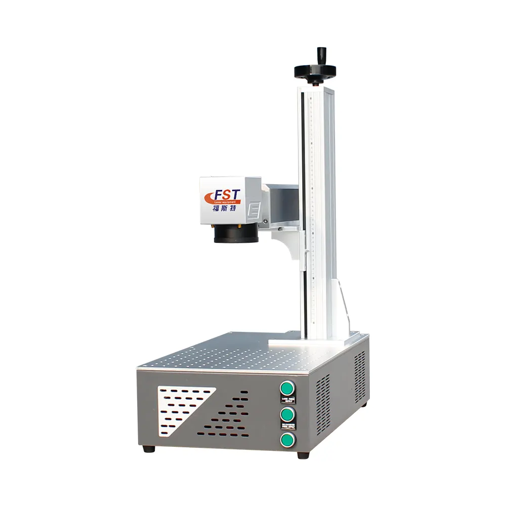 Machine rotative de gravure laser à fibre 20w 30w 50w, Machine de marquage Laser à Fiber, marquage d'objets ovales et ronds