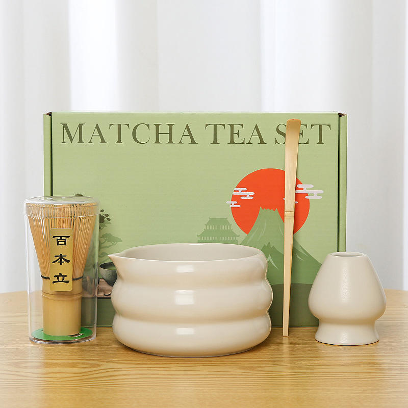 Caja de color de cuatro piezas de tazón de caca blanca (Sol Naciente)