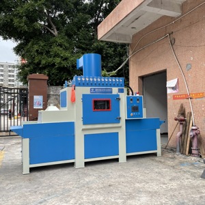 Sandblaster automatico di tipo trasportatore controllato PLC programmabile per la movimentazione di pezzi Multi-Size motore Motor Gear Core - Product Image 4