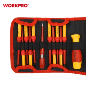 WORKPRO12PC絶縁交換可能ドライバーセットVDEツールセット電気ツールセットプロフェッショナル絶縁VDEドライバーバッグ - Product Image 1