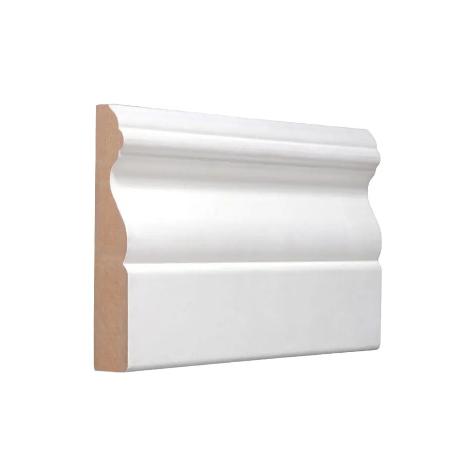 Lacquered MDF skirting board for flooring decoration