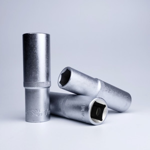 Yüksek kaliteli CRV 1/2 "1/4" DIY sınıf anahtarı prizler Set derin sürücü kırmızı demir kutusu siyah krom OEM için özelleştirilebilir anahtarı - Product Image 5