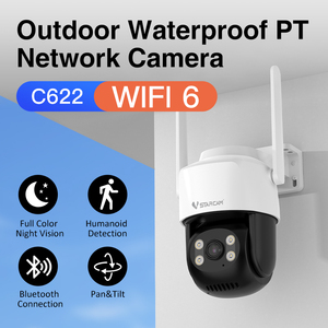 Vstarcam C622价格实惠的1MP 720P Wifi高清Ip PTZ摄像机彩色夜视户外IP66防水闭路电视PTZ安全摄像机 - Product Image 2