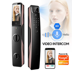 2つのバッテリースマートロック3DフェイスIDインテリジェント自動Tuya3dフェイス電気ドアロック指紋キー家庭用デジタルロック - Product Image 1