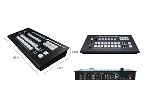 Mezclador de vídeo SDI portátil, multivista, 8 canales de entradas, 4 canales, USB 3,0, transmisión en vivo/grabación de audio y vídeo - Product Image 2