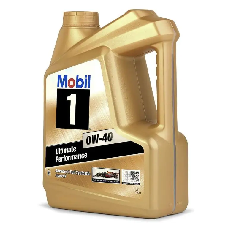 น้ํามันหล่อลื่นเครื่องยนต์เบนซินสังเคราะห์ Mobil 1 คุณภาพสูง 0W40 4L