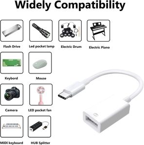 Usb כדי להקליד-c כבל מתאם USB ל-8 פינים מתאם ממיר IP עבור מחשב הטלפון הנייד