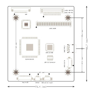 Displaylink-Placa de entrada USB para señal y potencia, salida LVDS / eDP - Product Image 4