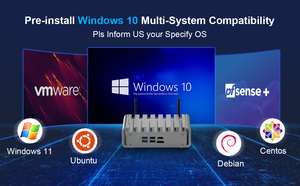 Intel N100 <strong>Quad</strong> <strong>Core</strong> <strong>Processor</strong> 4 LAN 6 USB Ports DDR5 2.5G LAN Fanless Mini PC <strong>Computer</strong> for Firewall Industrial IT - Product Image 4