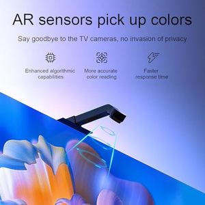Kit DE LUZ DE TV con sincronización de música Conectividad USB Control de aplicación Retroiluminación LED que cambia de color y tira de luz Control remoto