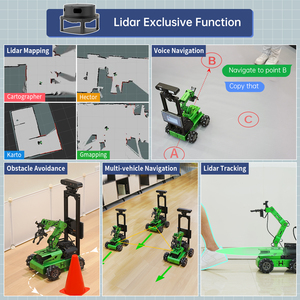 ROS2 istruzione JetAuto Pro Robot con la visione AI braccio robotico supporto Lidar navigazione, prevenzione degli ostacoli, afferrare e maneggiare