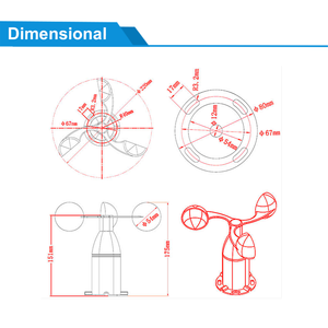 風速センサー計計風速と方向センサーの方向センサー機器 - Product Image 5