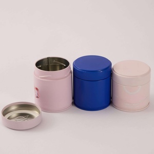 Tùy Chỉnh Cấp Thực Phẩm Kim Loại Trà Container 30G 60*60Mm Vòng Sang Trọng Kín Lỏng Trà Tin Có Thể Bao Bì Với Bán Buôn Giá - Product Image 1