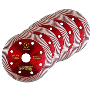 TGS 4 inç çok amaçlı elmas kesim disk takviyeli dairesel elmas testere kesme bıçağı taş beton ve fayans - Product Image 5