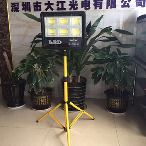 12V屋外10Mケーブルソーラーブラケット小さな展示会充電式5000ルーメン360度Ledワークフラッドライト三脚スタンド - Product Image 3
