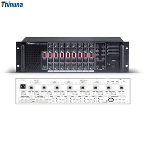 Sistema de sonido profesional Thinuna, controlador de matriz de audio digital de 8 en 8 salidas, sistema de PA con pantalla LED, canal seleccionado - Product Image 1