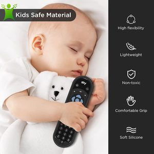 HY koruyucu silikon kılıf SKY Q yeni uzaktan kumanda kol cilt tutucu pil geri koruyucu evrensel değiştirme-siyah