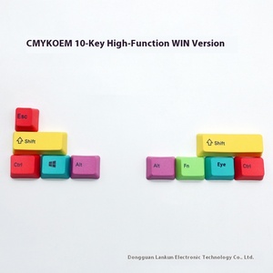 10-<strong>key</strong> CMYK Sublimation PBT Keycaps WIN/Mac Color Large <strong>Key</strong> Position Supplementary Keycaps Suitable for Mechanical <strong>Keyboards</strong> - Product Image 2