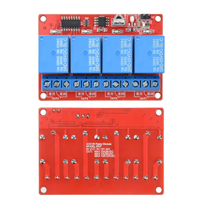 Módulo de Relé de Control Remoto por Infrarrojos, 1/4CH, DC, 5V, 12V, Control de Relé, Controlador de Placa de Conducción para Bricolaje Electrónico