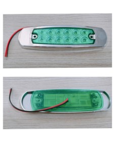 Kamyon için Oval şekilli Led sinyal ışığı 12leds 12V/24V yan sinyal ışığı - Product Image 3