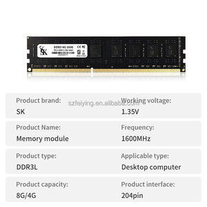 Factory Direct Sale 4GB DDR3 PC Desktop RAM 1600MHz and 1333MHz Speed Options <strong>1</strong>.5V <strong>Memory</strong>